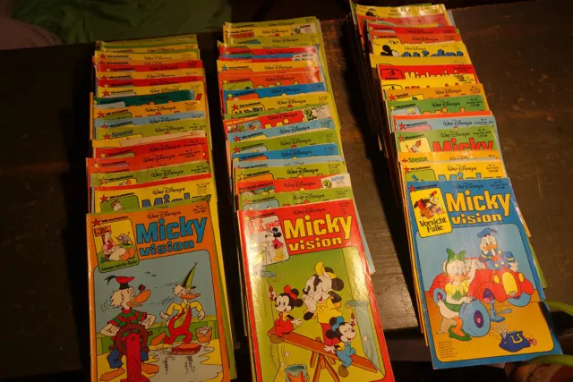 Micky Vision 103 Hefte, 70er 80er 90er, Micky Maus Comics Konvolut