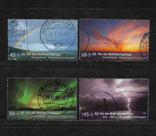 Briefmarken BRD / Bund 2009 Michel-Nr. 2707 bis 2710 gestempelt