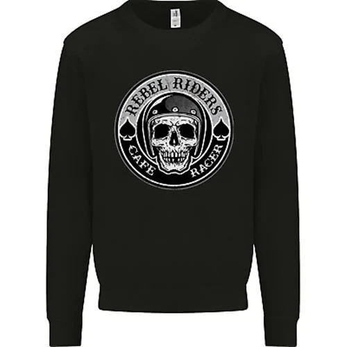 Rebel Cafe Racer Biker Motorbike Motorcycle Mens Sweatshirt Jumper