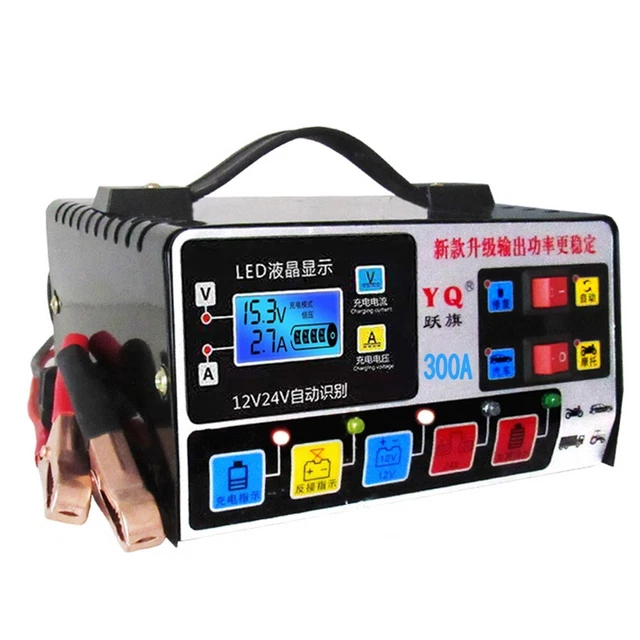 Heavy Duty Smart Car-Battery Charger Automatic Pulse Repair Trickle 12V/24V