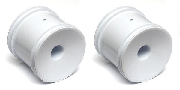 Team Associated 1/10th Scale 2.2" White Truck Wheels (2)/RC10T4 ASC7852