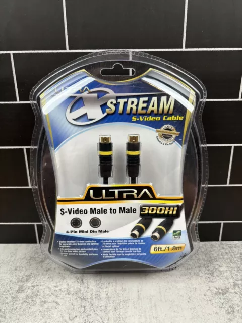 Ultra X Stream S-Video Cable 4-Pin Mini Male To Male