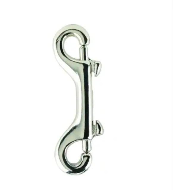 Everbilt 3-1/2 in. Nickel-Plated Double Bolt Snap Chain Hanger 43174