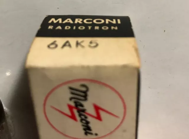 CANADIAN MARCONI Radiotron 6AK5 Vintage Electronic Vacuum Tube NEW IN BOX 2