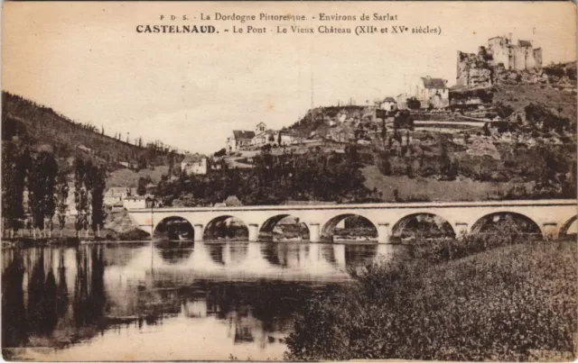 CPA CASTELNAUD - Le Pont - Le Vieux Chateau (122147)