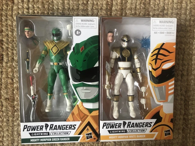 POWER RANGERS LIGHTNING Collection Mighty Morphin Green & White Ranger ...