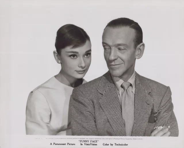 HOLLYWOOD BEAUTY AUDREY HEPBURN + FRED Astaire Funny Face PORTRAIT 1957 Photo 2