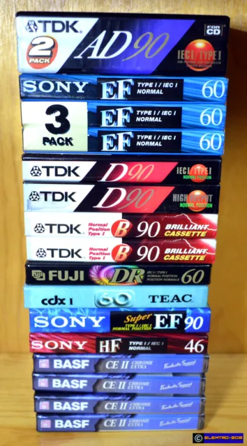 [Multi Listing] NEW Audio Cassette Tapes - New/Sealed [You Choose] TDK SONY BASF