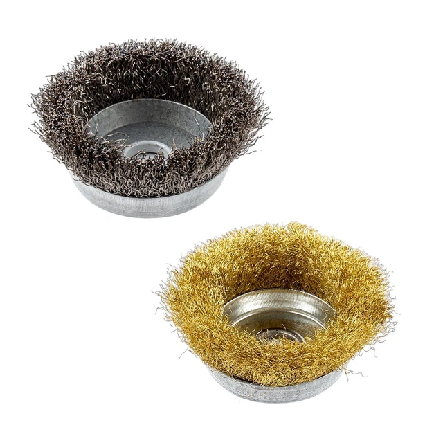 30 Roues à Brosse Métallique - Fil D'acier Pour Polissage, Dérouillage, Nettoyage - Diamètre 25mm - Pour Perceuse Ou Outil Rotatif