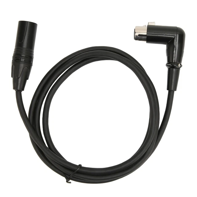 XLR Male To Female Microphone Cable 3 Pin Straight Male To Right Angle Femal GTO