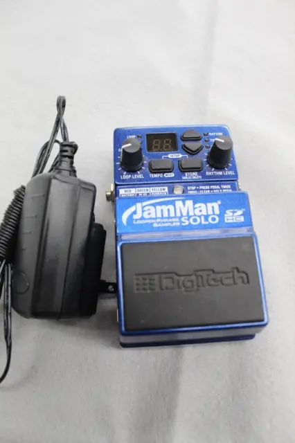 DigiTech JamMan Solo Stereo Looper/Phrase Sampler SD HC Pedal w/Power Supply