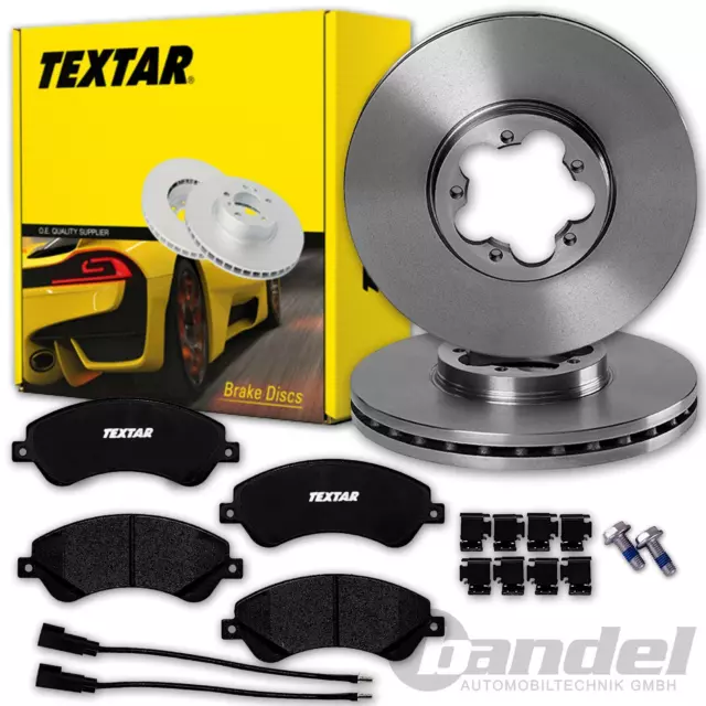 TEXTAR BREMSSCHEIBEN 280mm + BELÄGE VORNE für FORD TRANSIT + TOURNEO 2006 - 2014