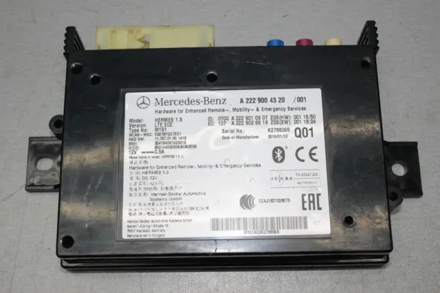 Mercedes Benz W205 W213 Steuergerät Bluetooth Modul A2229004320, A2229010907