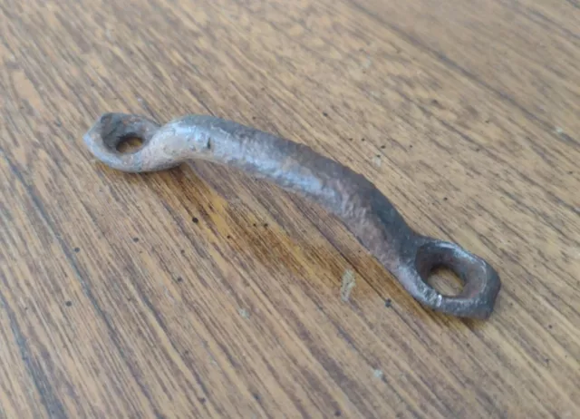 1800s Hand Forged Blacksmith Cabinet Door Handle SMALL New England Farm Salvage