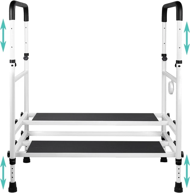 Taburete escalonado de cabecera para personas mayores, rieles de cama de dormitorio rieles de seguridad para personas mayores