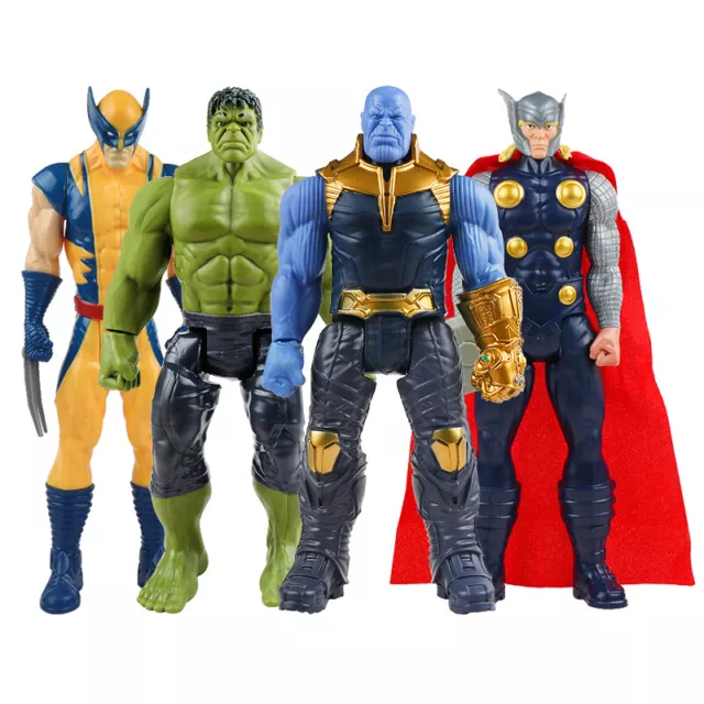 30cm Marvel Avengers Endgame Thanos Spiderman Hulk Iron Man Captain America Thor