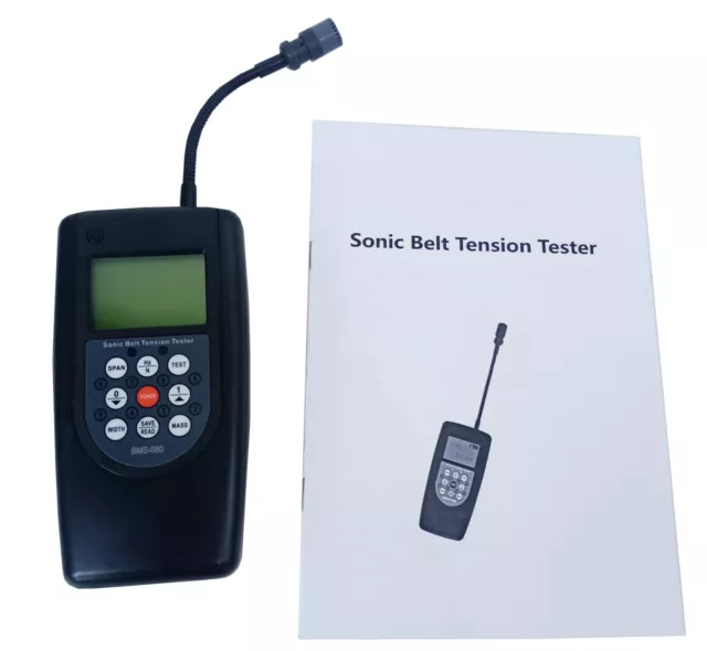 Sonic Belt Tension Meter Gauge Acoustic Belt Tensiometer with 10-680Hz Range