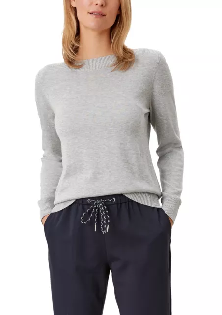 s.Oliver Pullover mit U-Boot-Ausschnitt in Grey