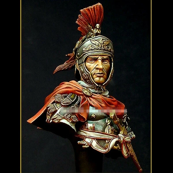 Romain Soldat Résine Bronze Buste Légionnaires Lourd Infanterie Army 6.3cm