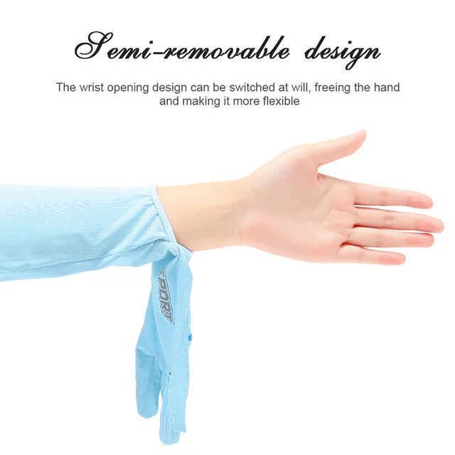 Arm Cover Breathable Arm Cover Sleeve for Fishing Cycling Driving (Light Blue)