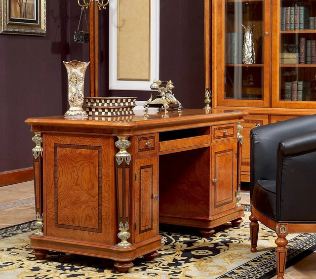 Wallstreet Chef Ordinateur Ecrire Tables Réel à la Main Bureau Design Bois de