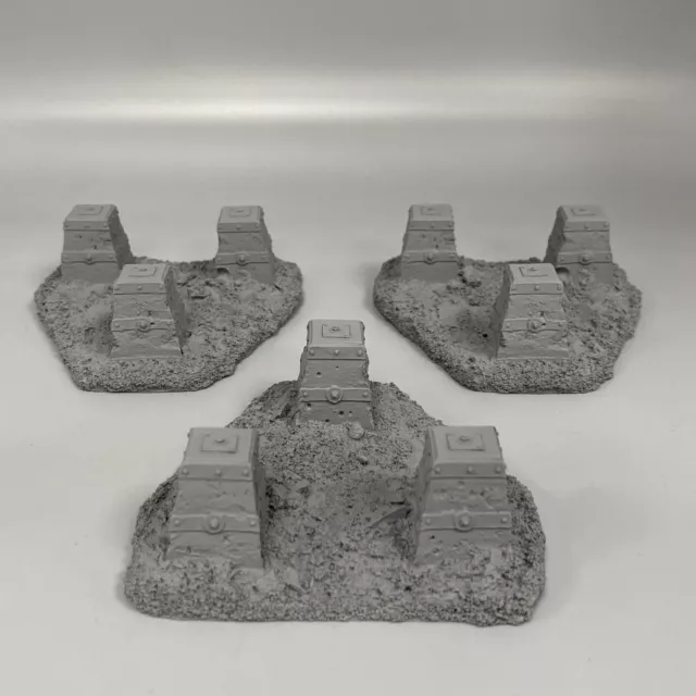 Tank Traps Dragons Teeth Forge World Painted Warhammer 40,000 Imperial Terrain