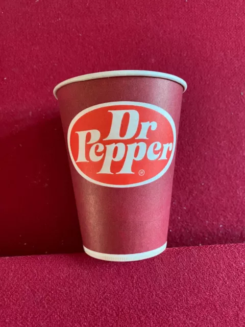 2 Vintage unused ENJOY Dr. Pepper HOT Paper Insulated Cup Lily Tulip soda  pop
