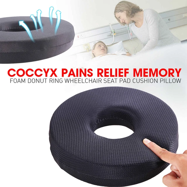 COCCYX PAINS RELIEF Memory Foam Donut Ring Wheelchair Seat Pad Cushion