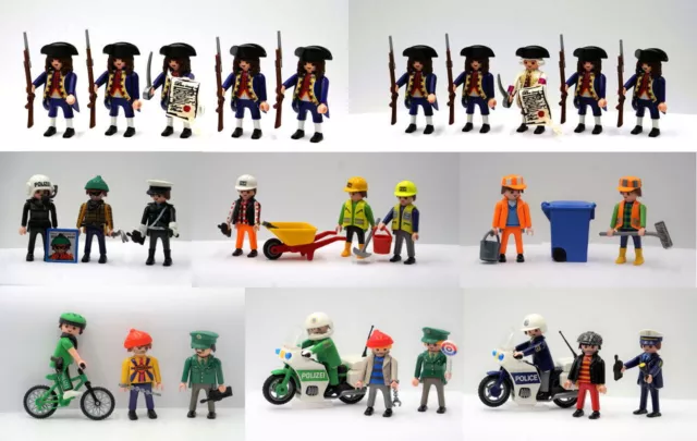 PLAYMOBIL-Figuren Sets Auswahl: Blauröcke, Polizei, Müllmann , Bauarbeiter ...