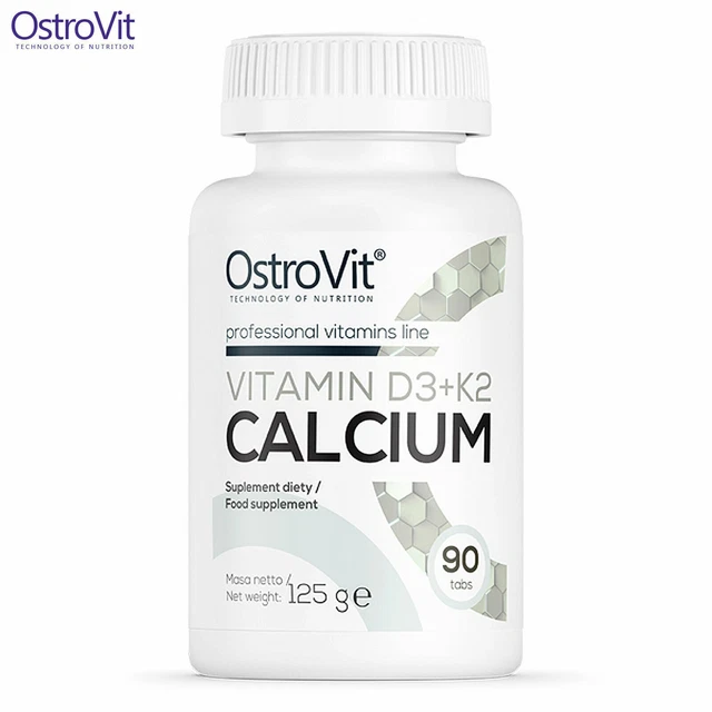Vitamina D3 50 Μg 2000 Iu + K2 100 Μg + Calcio 750mg 90 Pastillas