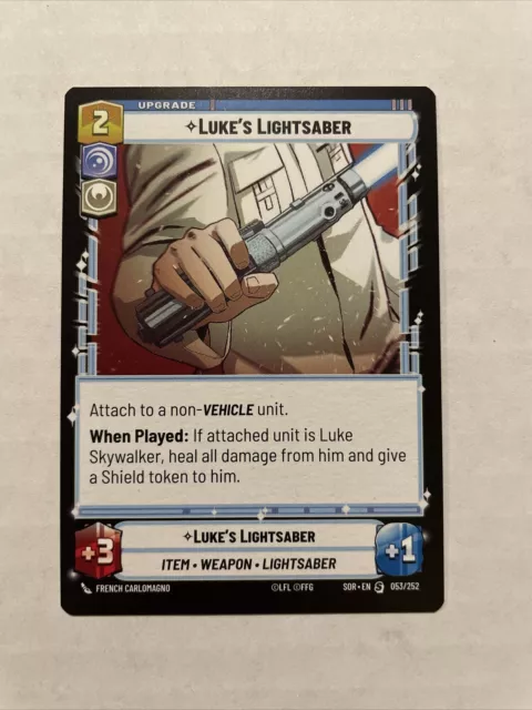 Mazo de inicio exclusivo de Luke's Lightsable (Star Wars Unlimited) 053