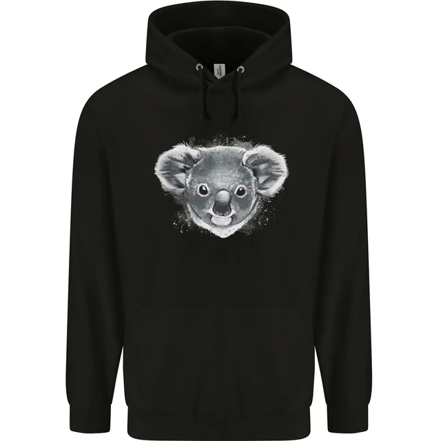 Felpa con cappuccio testa di orso koala bambini
