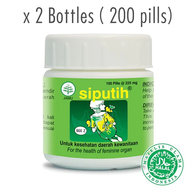 [BOROBUDUR] Suplemento Herbal SIPUTIH Promueve el Equilibrio Vaginal Normal 2x100p