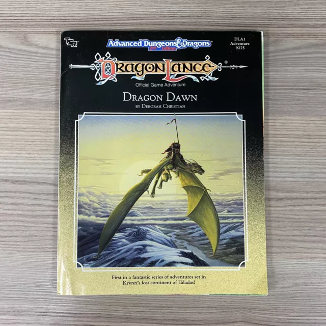 Dragonlance Dawn Dla1 9275 Advanced Dungeons And & Dragons 2Nd Edition Rpg Krynn