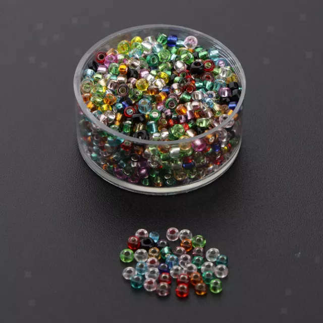 Pony Seed Beads Assorted Color Spacer Mini Beads Bulk for Jewelry Making