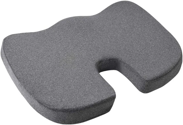 Amazon Basics Coussin De Siège En Mousse À Mémoire De Forme Gris Forme De U