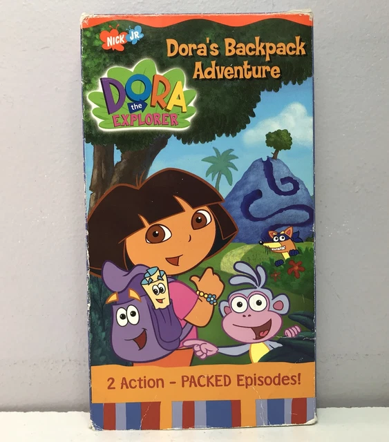 NICKELODEON DORA THE Explorer Backpack Adventure VHS Video Tape Nick Jr