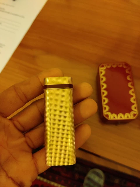 accendino Cartier placcato oro