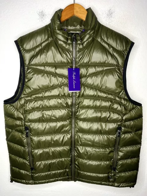 $795 Ralph Lauren Purple Label X-Large Vest Jacket Polo RRL Quilted Green Puffer