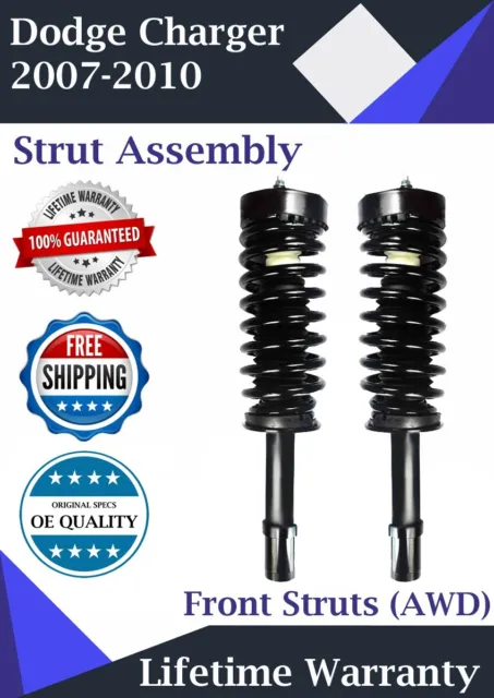 Premium OE Front Struts For 2007-2010 Dodge charger AWD Lifetime Warranty