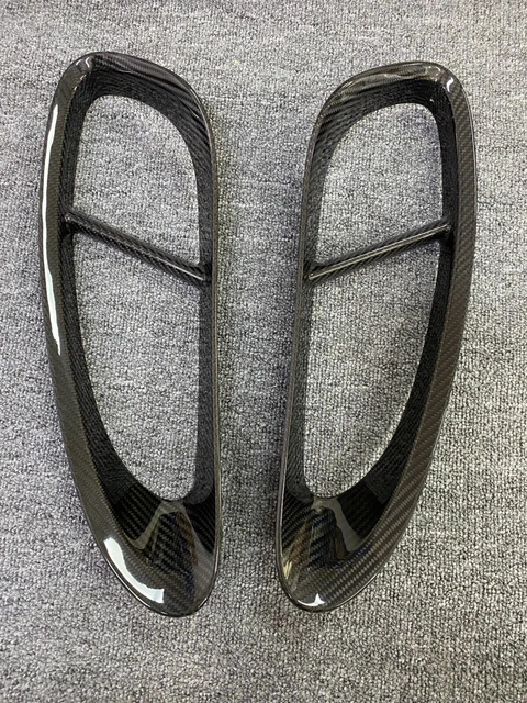 Carbon Fiber Side Air Intake Vents Scoops Grilles For Porsche Cayman Boxster 987 (2006-2012)