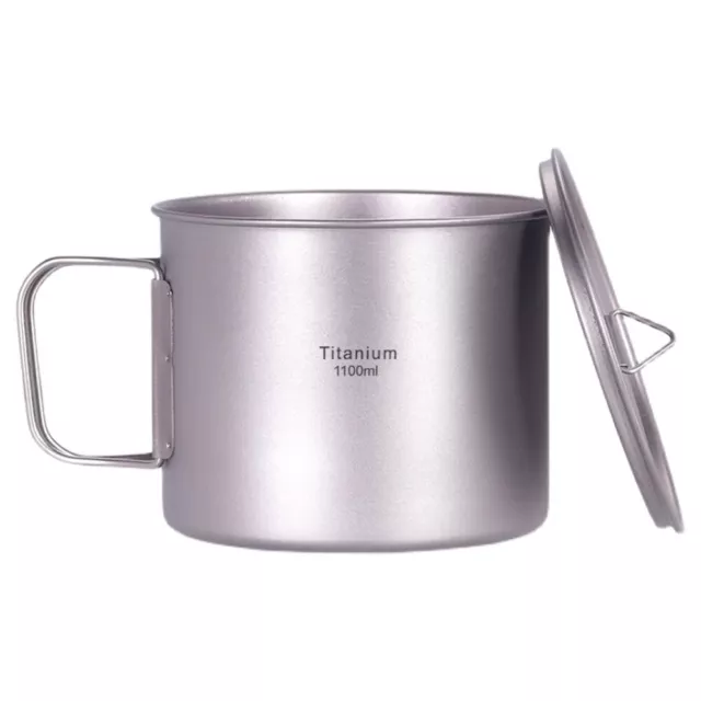Camping  Pot Backpacking Pot with Lid and Folding Handles for D6J6