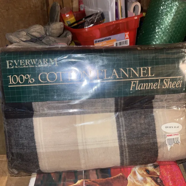 100% Everwarm Cotton Flannel Flat Sheet