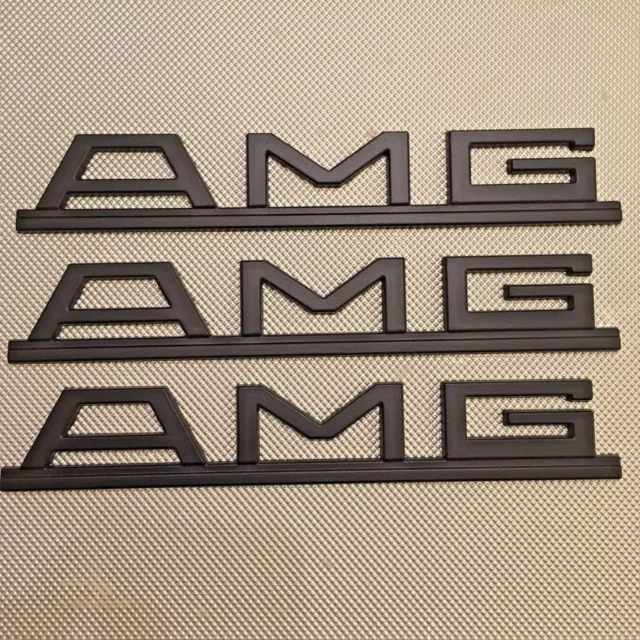 3X AMG Pre Merger STYLE logo W124 W126 W116 R107 emblem badge GENUINE SIZED !