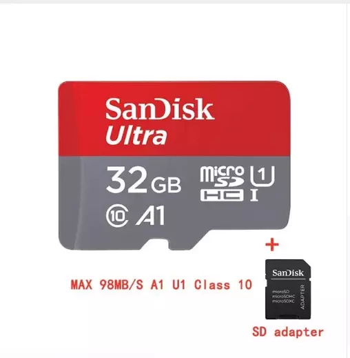 TARJETA DE MEMORIA micro SD SANDISK de 16GB 32GB 64GB y 128GB INCLUYE ADAPTADOR 3