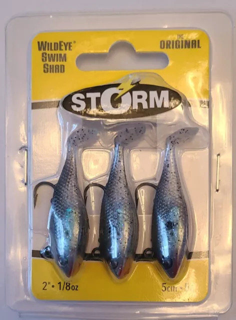 STORM WILDEYE SWIM Shad Paddle Tail Swimbait 3 pack Bass & Multi-Species  Lure $8.98 - PicClick