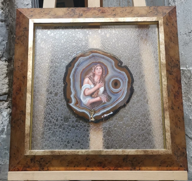 VINCENZO RIBAUDO / OLIO SU MINERALE "LA MADDALENA" _ 51x51 cm