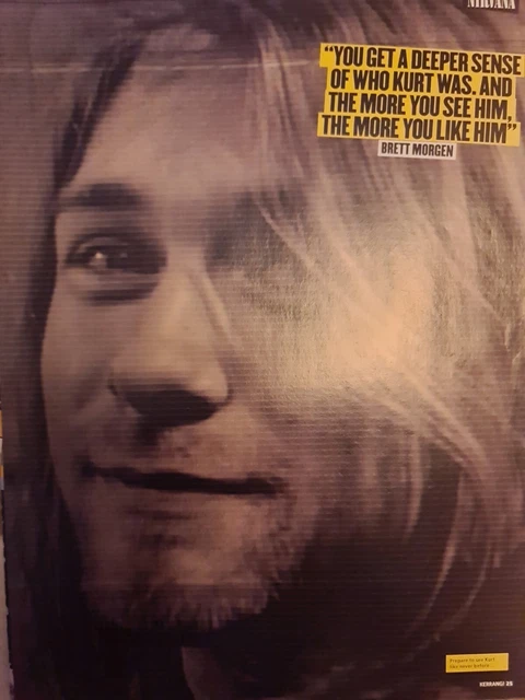 KURT COBAIN NIRVANA A4 Poster Kerrang Magazine Uk £4.35 - PicClick UK