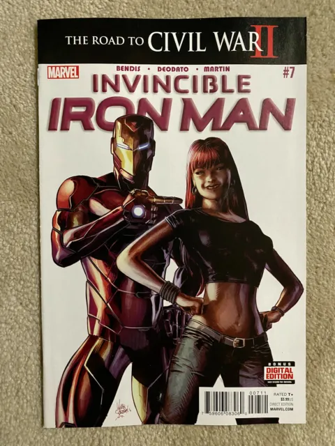 Marvel - INVINCIBLE IRON MAN #7 (2016) 1st Appearance of RIRI WILLIAMS in cameo