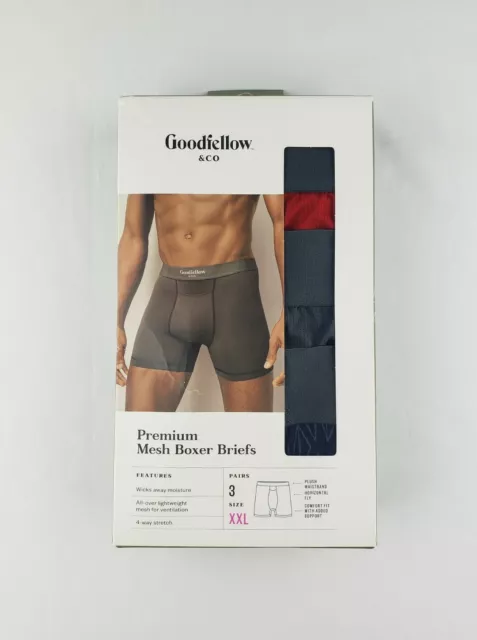 Goodfellow & Co Men's Classic Briefs - Black,Grey, Navy - Small - 4 Pack